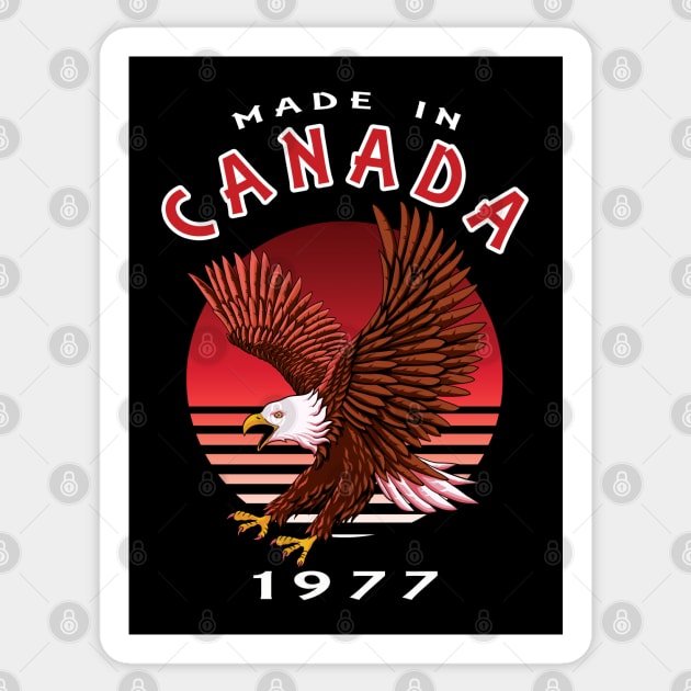 Flying Eagle - Made In Canada 1977 Sticker by TMBTM